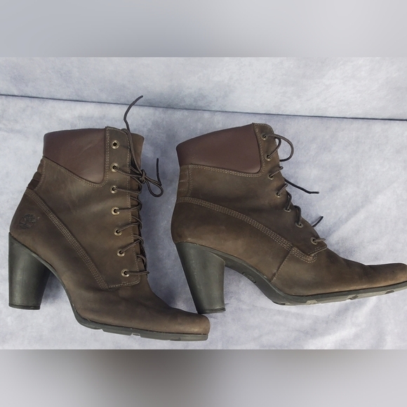 Timberland Glancy Brown Leather Ankle Boot Size 10 M - Picture 10 of 13